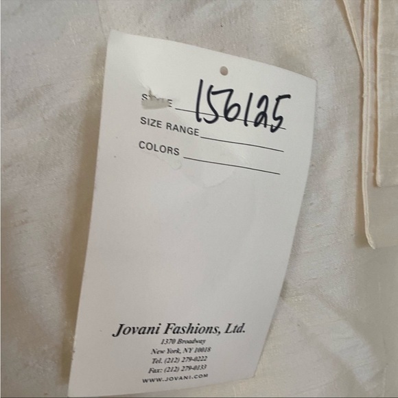 Jovani Button Down Ivory Shirt - Picture 4 of 5